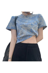 Downtown Cute Tie Dye Crop Top