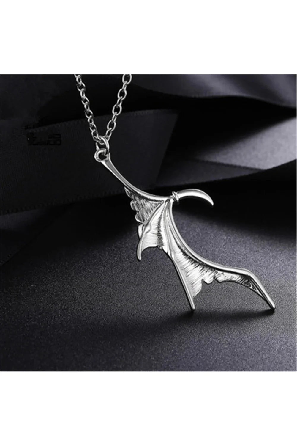 Duality Bat Wing Heart Necklace