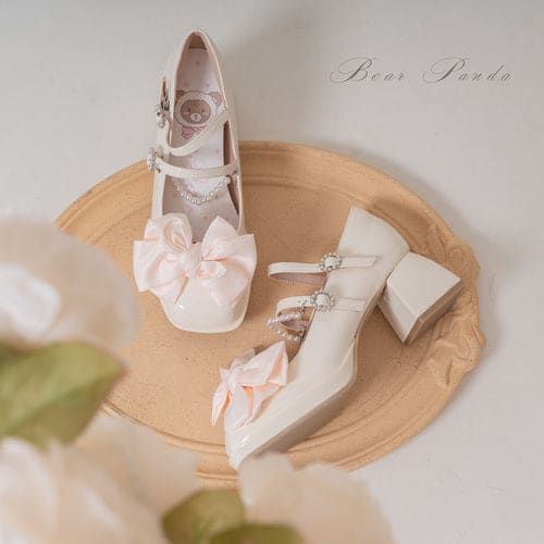 Lolita Pastel Bow Knot Mary Janes Lolita Shoes ON07