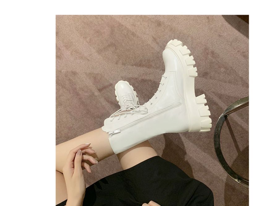 Lace Up Platform Boots YP227