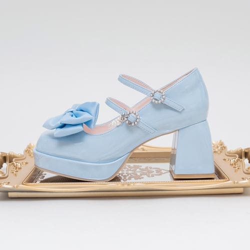 Lolita Pastel Bow Knot Mary Janes Lolita Shoes ON07