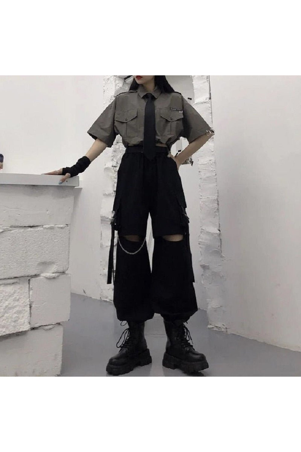 Egirl Chain Punk Cargo Pants