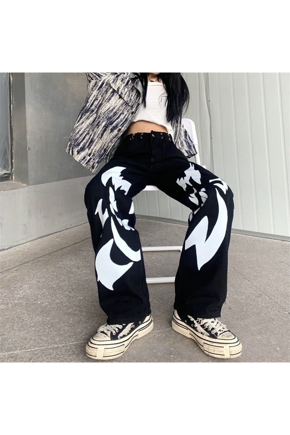 Fall Egirl Goth Jeans