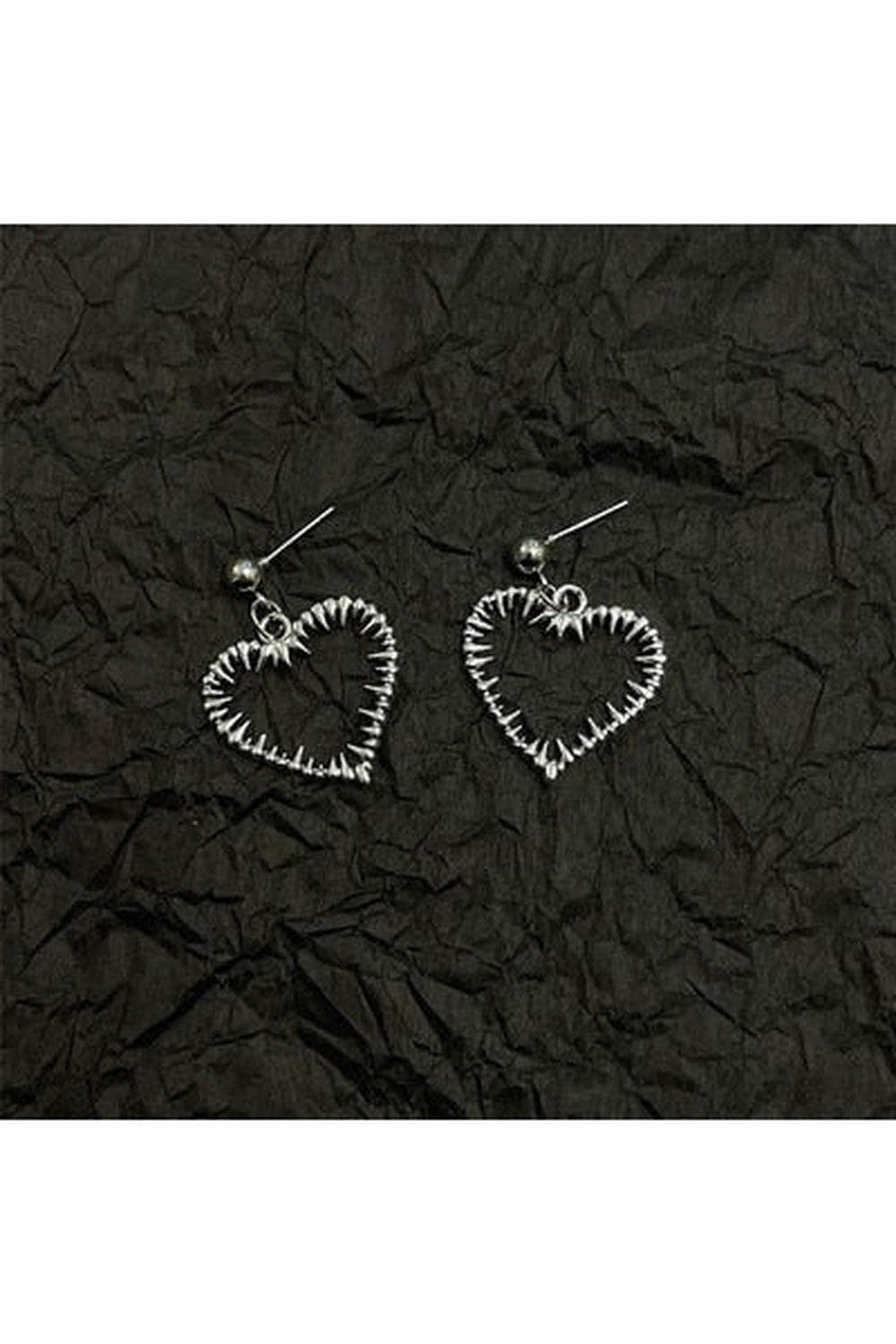 Egirl Heart Wings Bear Stud Earrings