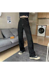 Egirl High Waist Black enim Pants