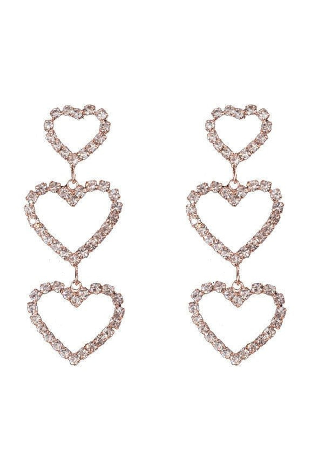 Egirl Metallic Crystal Charm Earrings