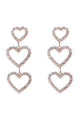 Egirl Metallic Crystal Charm Earrings