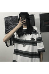 Egirl Oversize Striped T-shirt