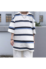 Egirl Striped Cotton T-Shirt