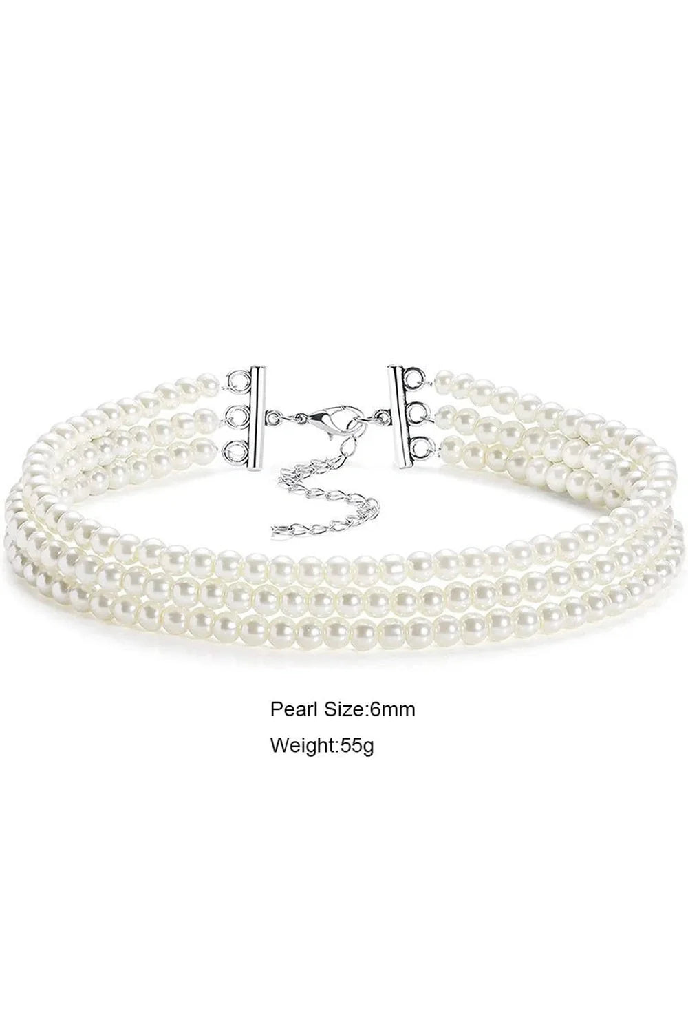 Elegant White Pearl Choker