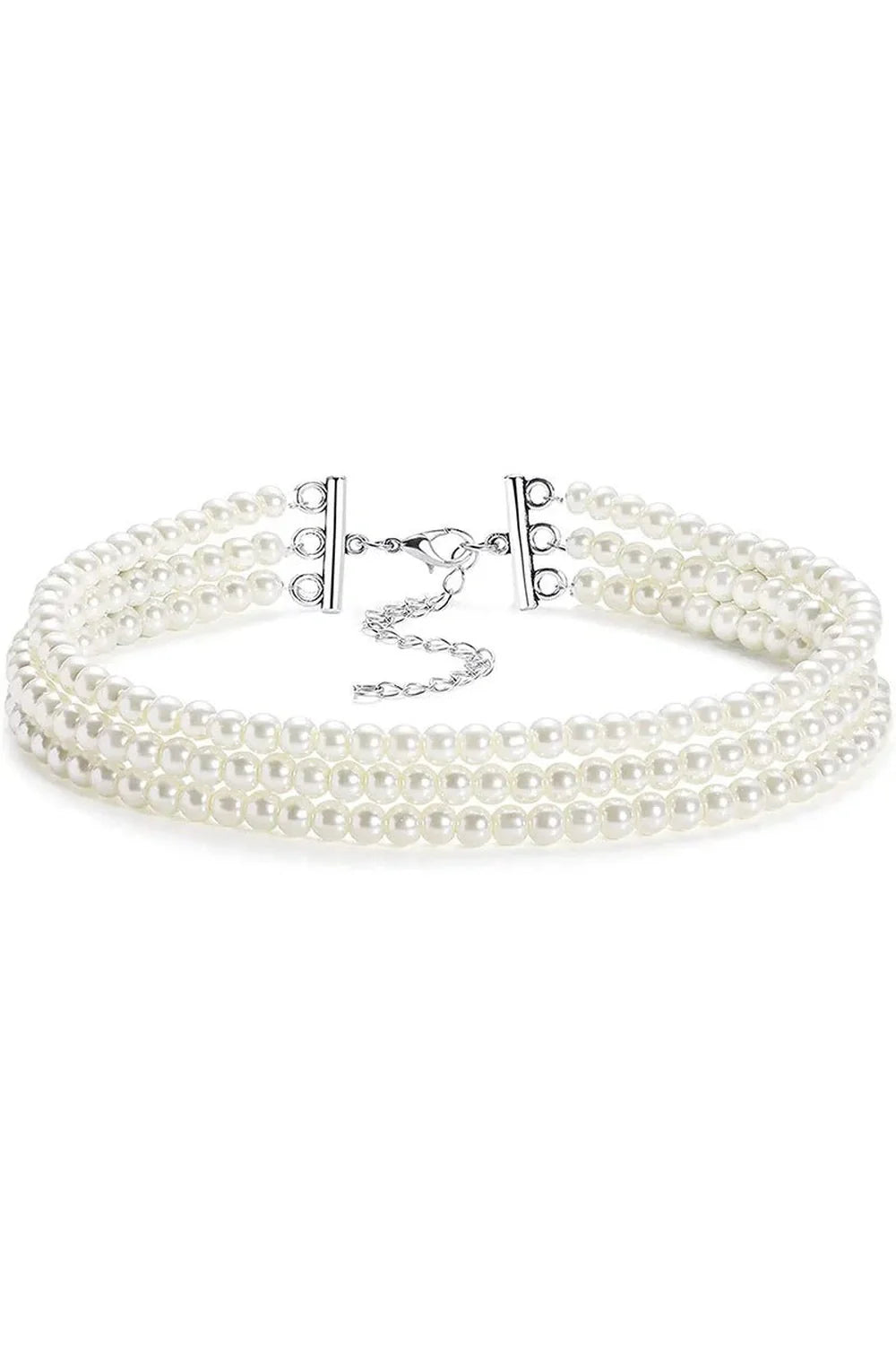 Elegant White Pearl Choker