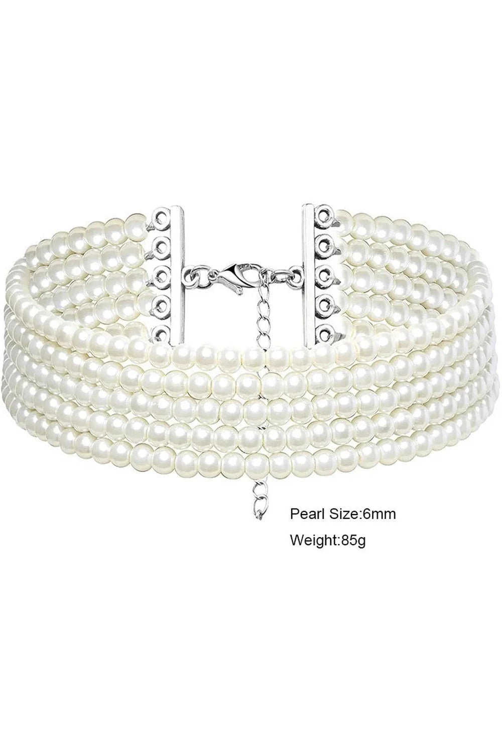 Elegant White Pearl Choker