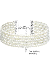 Elegant White Pearl Choker