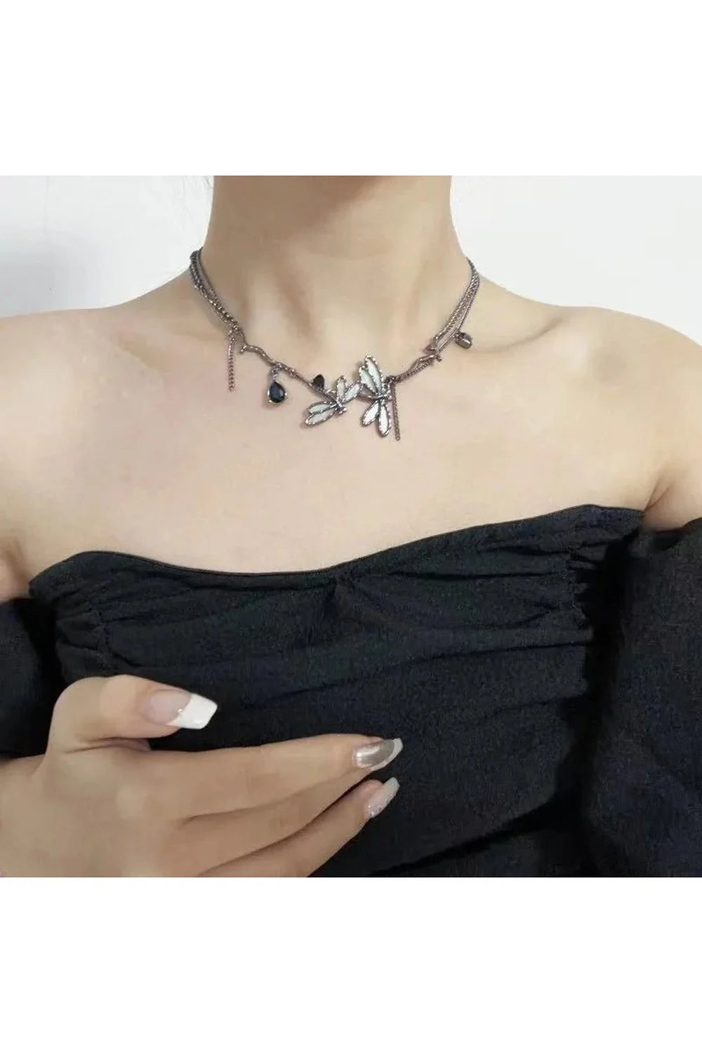 Enchanted Dragonfly Gothic Choker