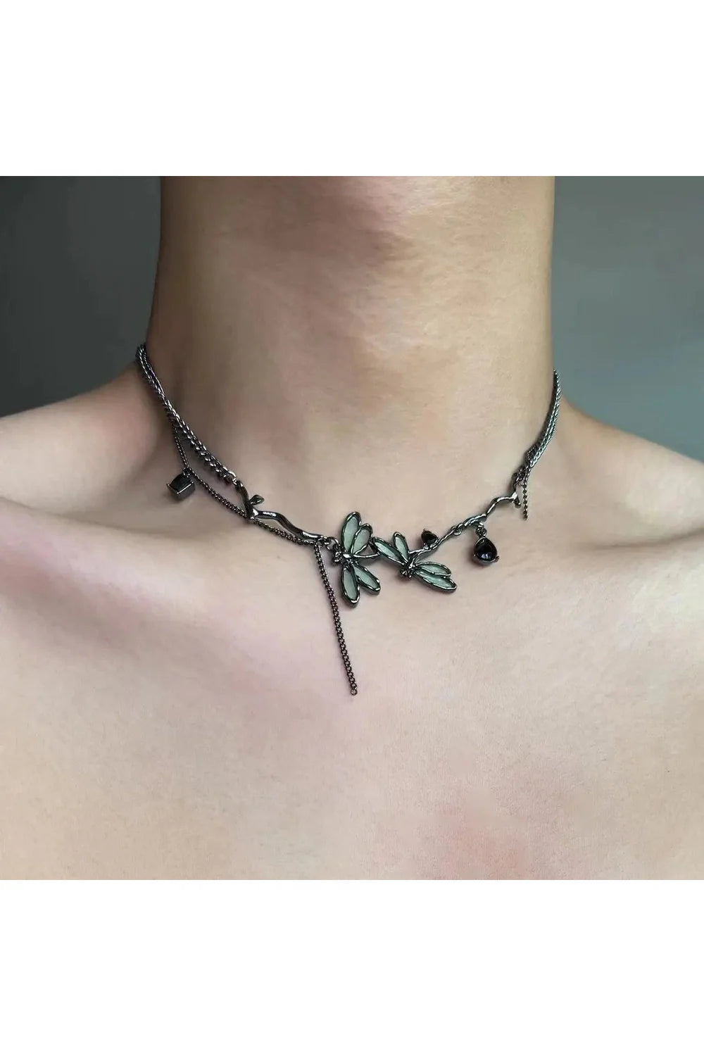 Enchanted Dragonfly Gothic Choker