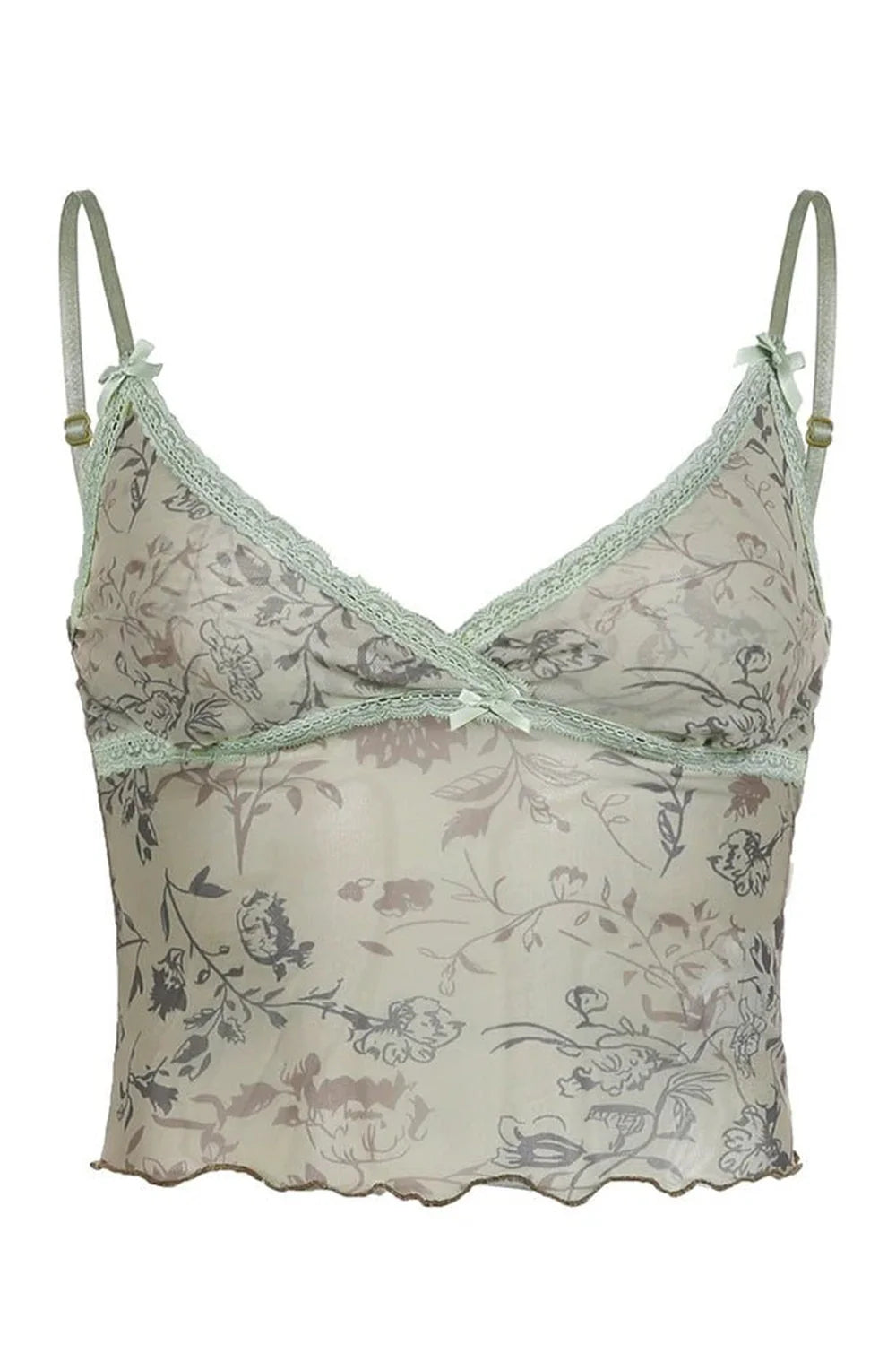 Enchanted Garden Lace Camisole Crop Top