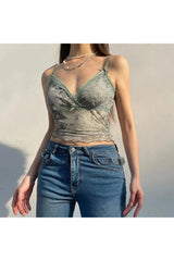 Enchanted Garden Lace Camisole Crop Top