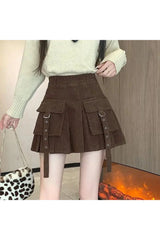 Espresso Flair Pocket Skirt