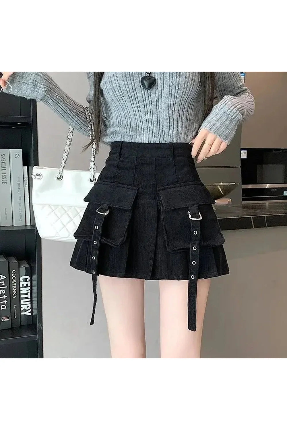 Espresso Flair Pocket Skirt