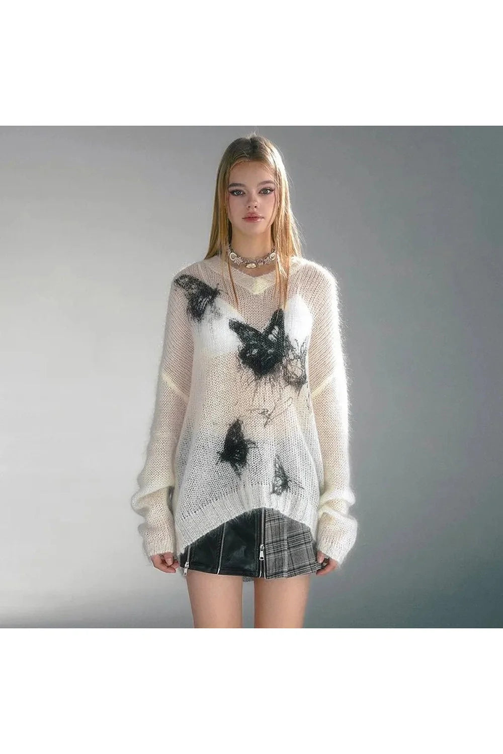 Ethereal Butterfly Knit Sweater