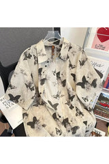 Ethereal Butterfly Print Shirt