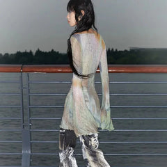 Ethereal Lagoon Sequin Dress