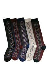 Ethnic Floral Long Socks