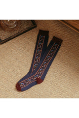 Ethnic Floral Long Socks