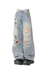 Extreme Distressed Baggy Jeans