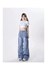 Extreme Wide-Leg Cargo Jeans