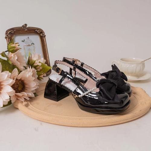 Lolita Pastel Bow Knot Mary Janes Lolita Shoes Sandals ON06