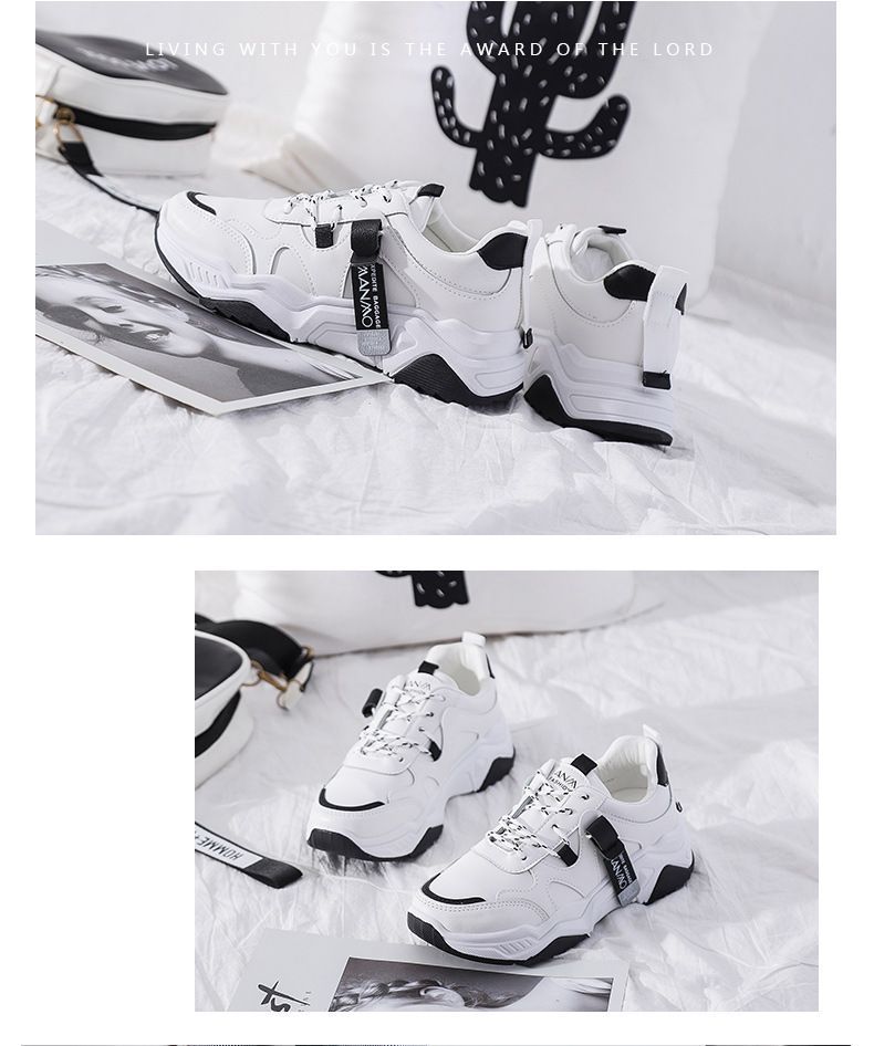 Lettering Panel Platform Chunky Sneakers