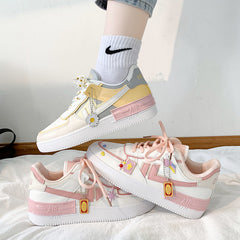 Ulzzang Yellow/Red Sports Shoes