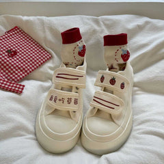 Kawaii Harajuku Fashion Strawberry Canvas Shoes FY008