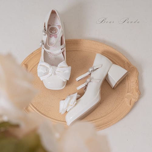 Lolita Pastel Bow Knot Mary Janes Lolita Shoes ON07