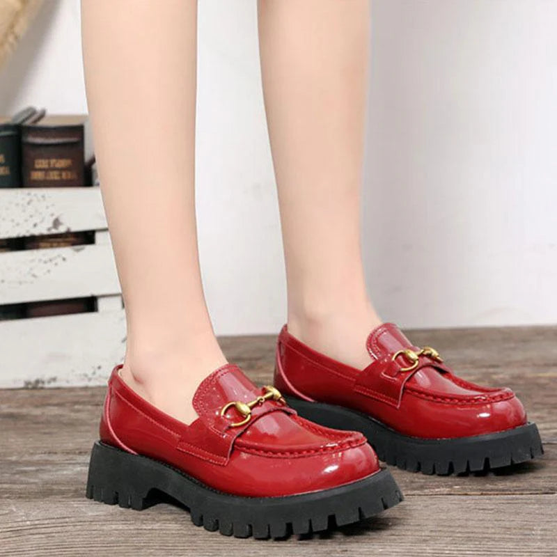 Vintage Harajuku Metal Platform Mary Jane Shoes