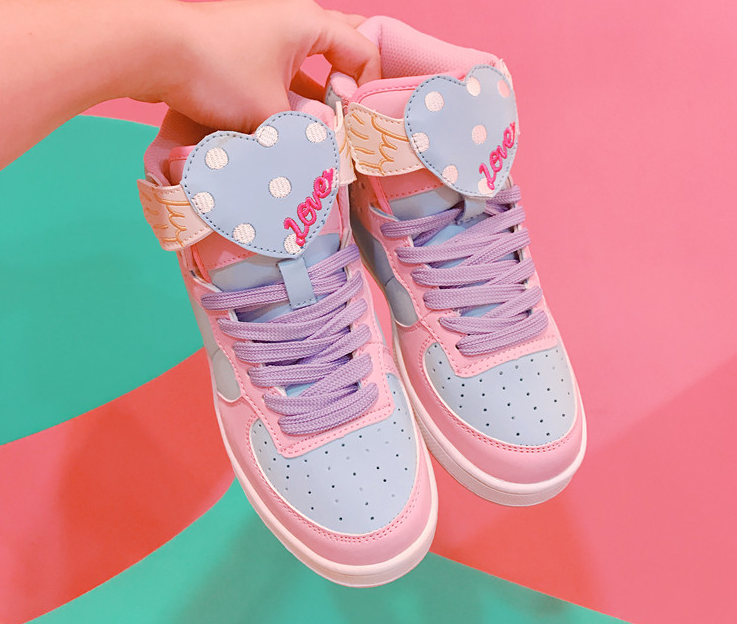 Cute Macaron Pink Shoes