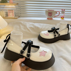 Kawaii White/Black JK Shoes BE1231