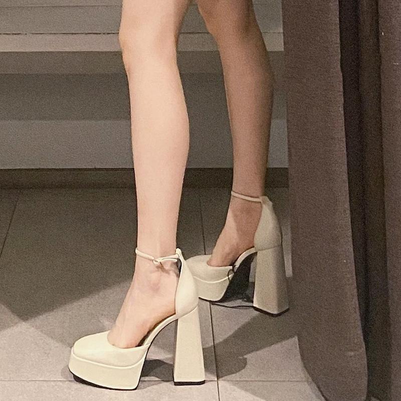 Retro Square Toe Mary Jane Platform Lolita Shoes