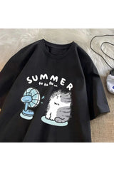 Fan Cat Graphic T-shirt