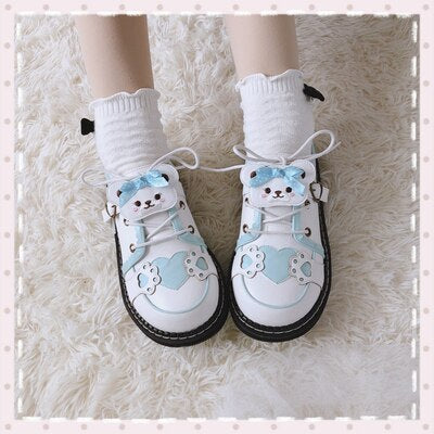 Japanese Kawaii Bear Sweet Lolita Thick Bottom Shoes BE524