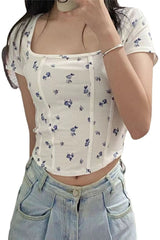 Acubi Fish Bone Crop Top