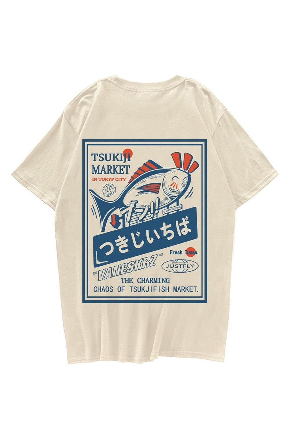 Fish Print Harajuku T-shirt