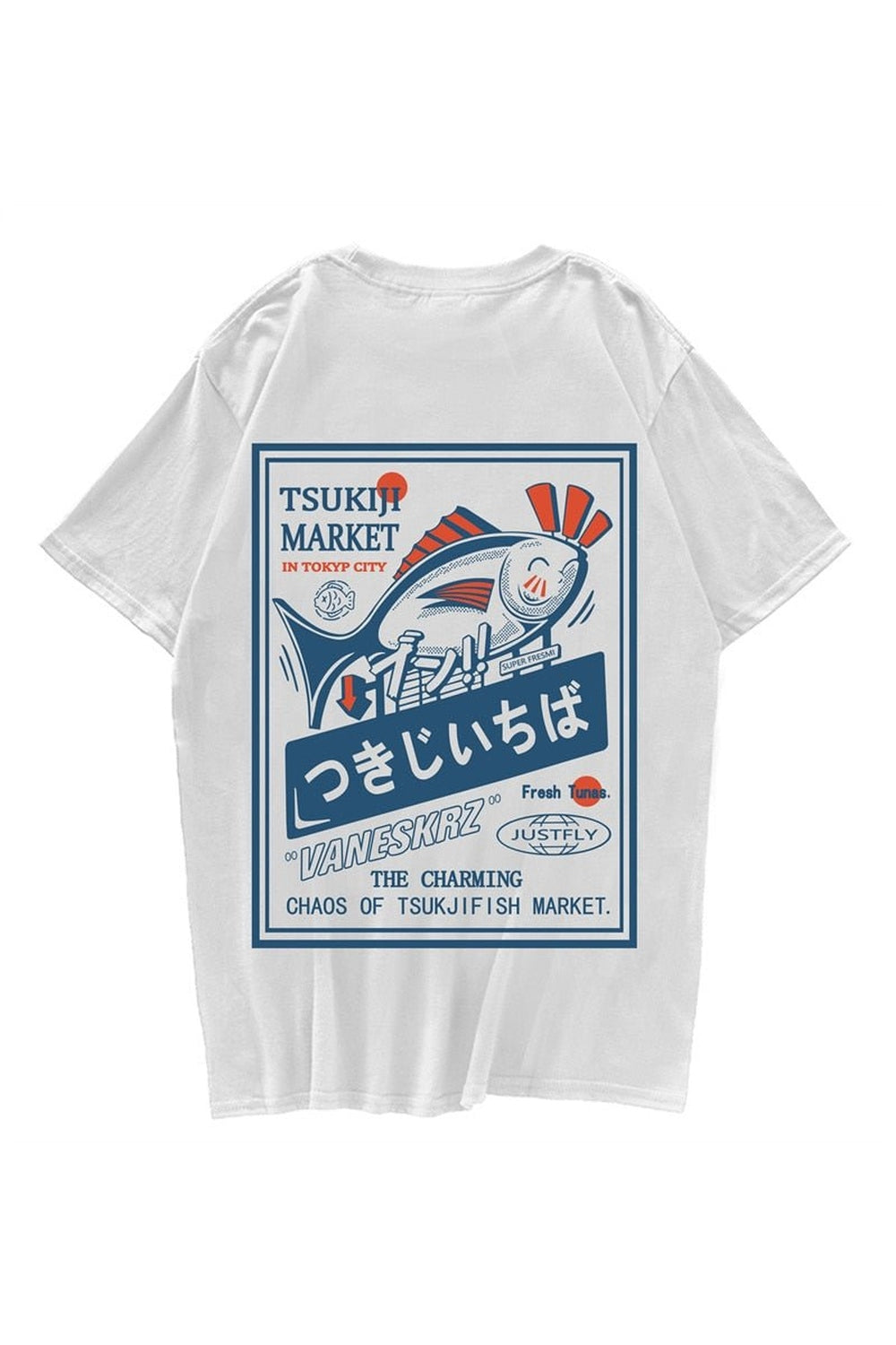 Fish Print Harajuku T-shirt