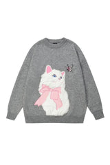 Fall Flocking Cat Sweater