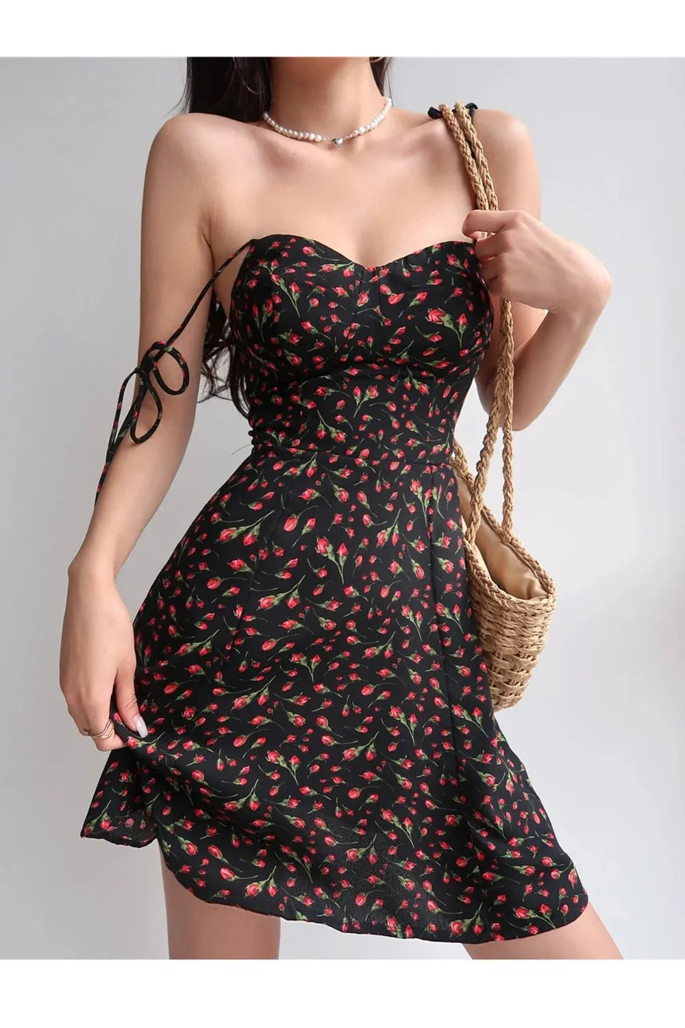 Floral Bandage Beach Dress