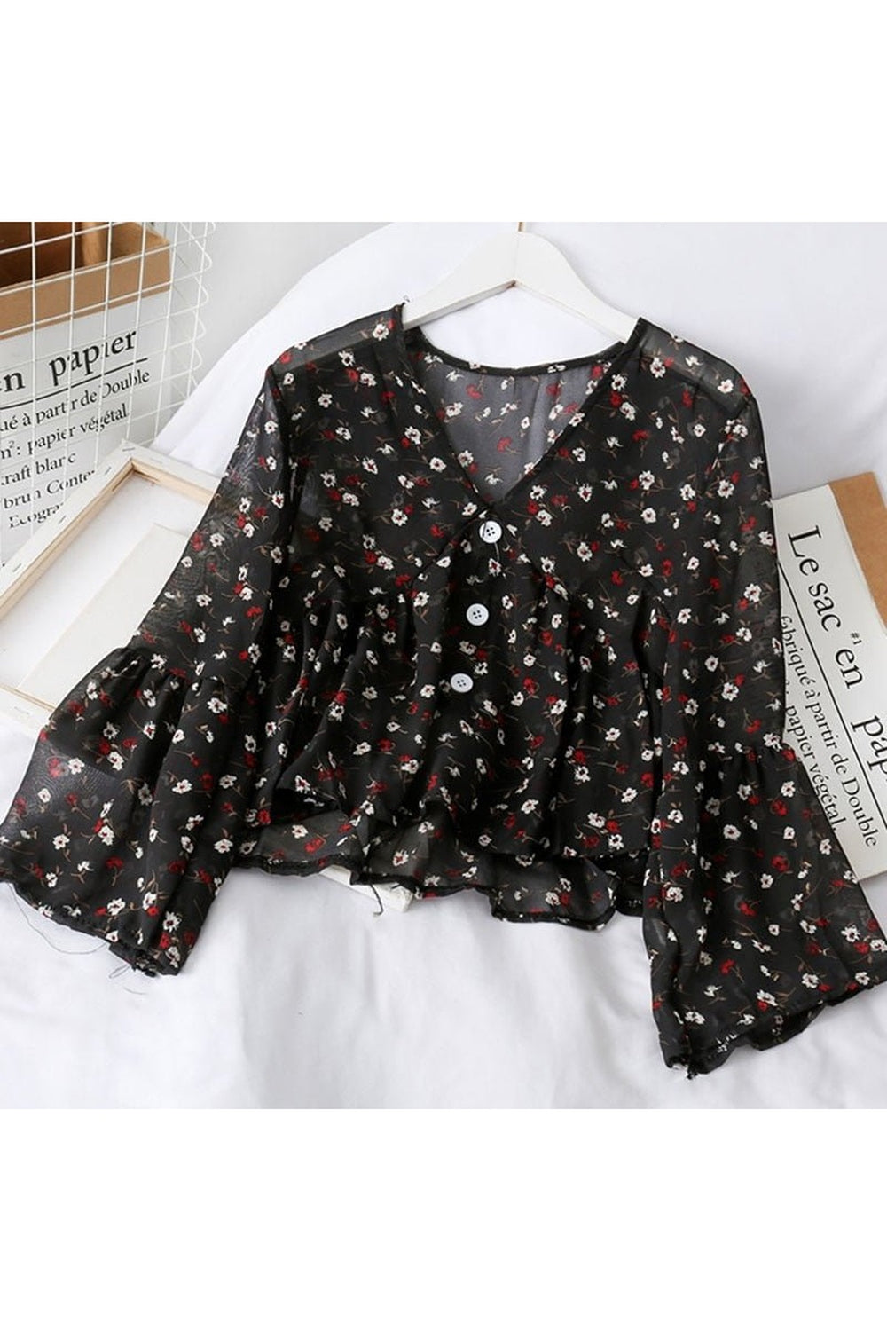 Floral Chiffon Blouse