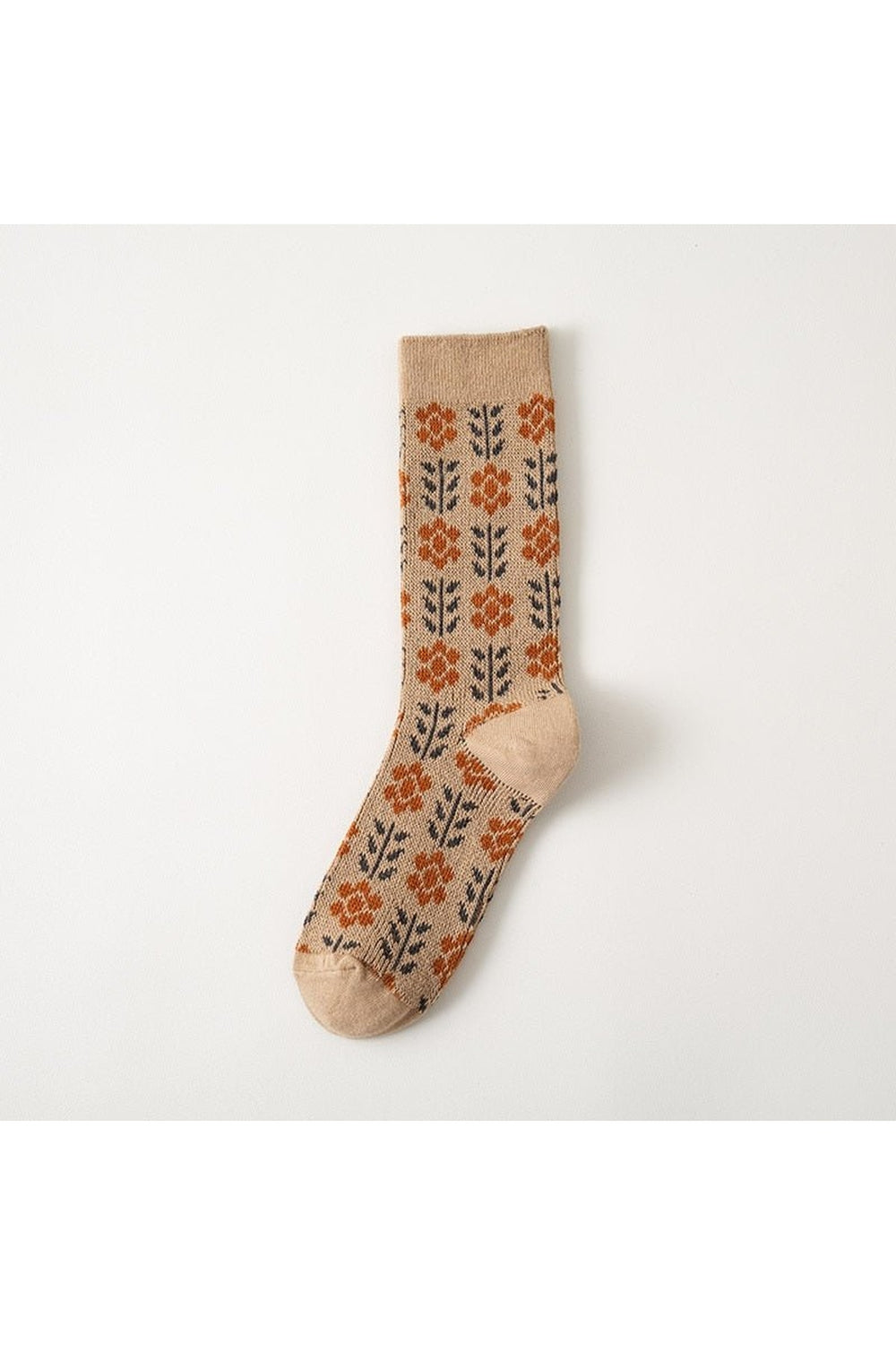 Floral Cotton Retro Cute Socks