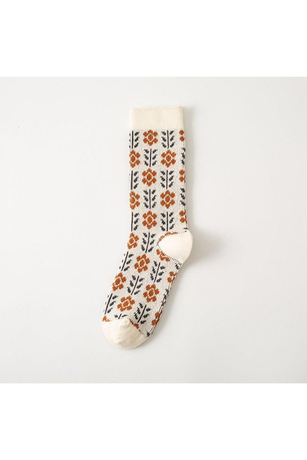 Floral Cotton Retro Cute Socks