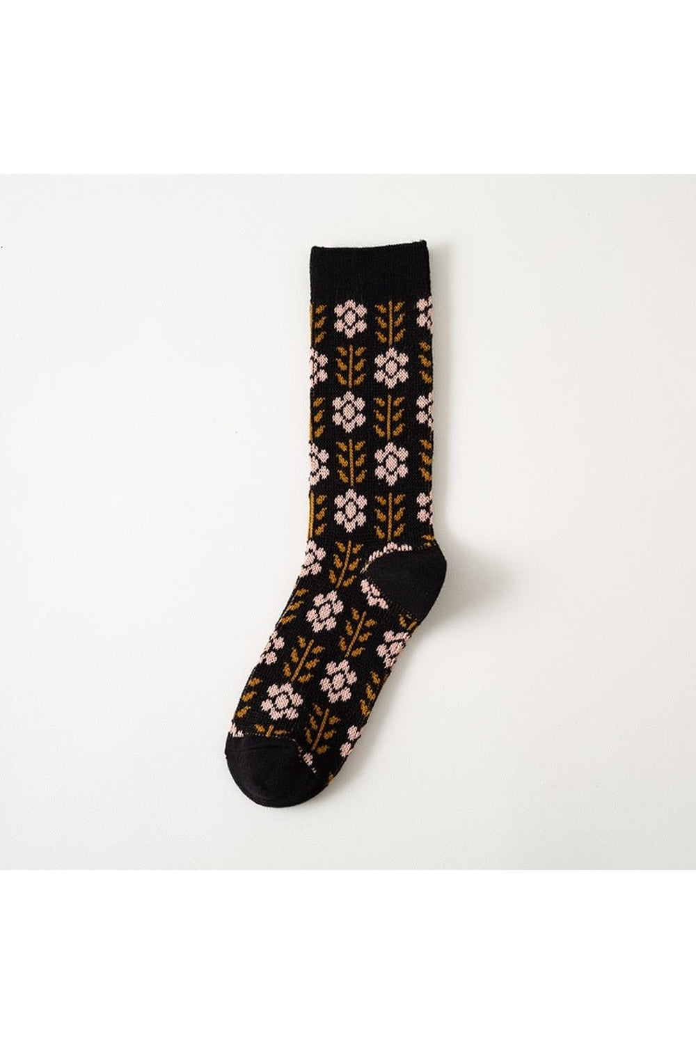 Floral Cotton Retro Cute Socks